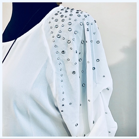 ✨PARIS✨ beautiful white blouse sleeves detail - Picture 8 of 8